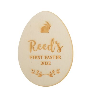 Personalised My First Easter Plaque - Wreath Egg