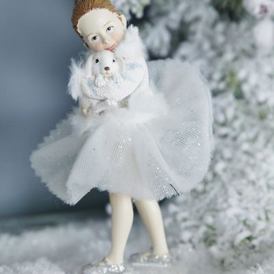 Ballerina and Bunny Ornament Whole product