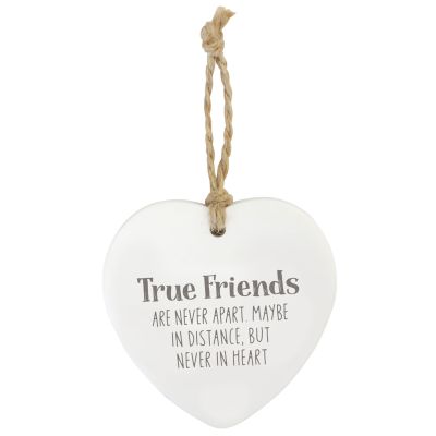 True Friends Hanging Heart Gift Tag