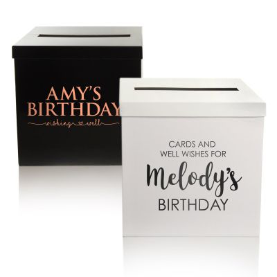 Personalised Birthday Wishing Well Box - Design 3 & 4